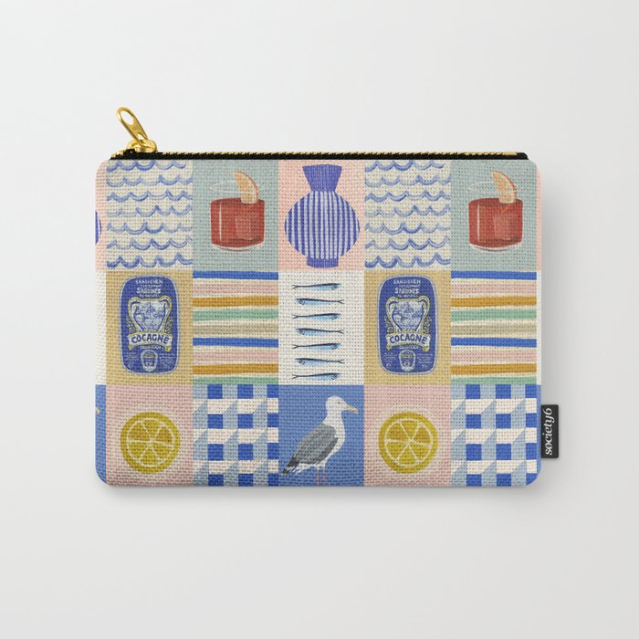 Seaside poster Carry All Pouch Gallery Image 1