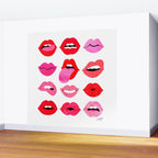 Lips of Love Wall Mural Gallery Image 2