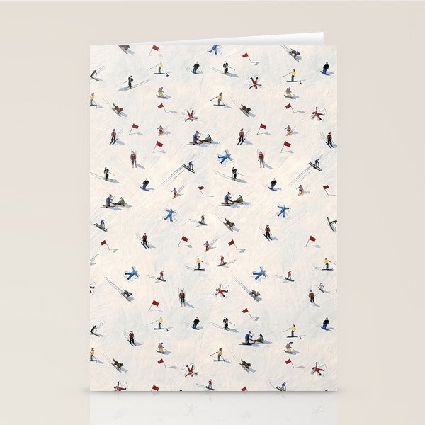 Les Skieurs Stationery Card Gallery Image 2