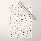 Les Skieurs Wrapping Paper Gallery Image 1