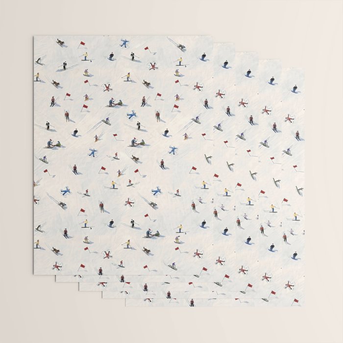 Les Skieurs Wrapping Paper Gallery Image 3