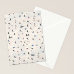 Les Skieurs Stationery Card Gallery Image 2