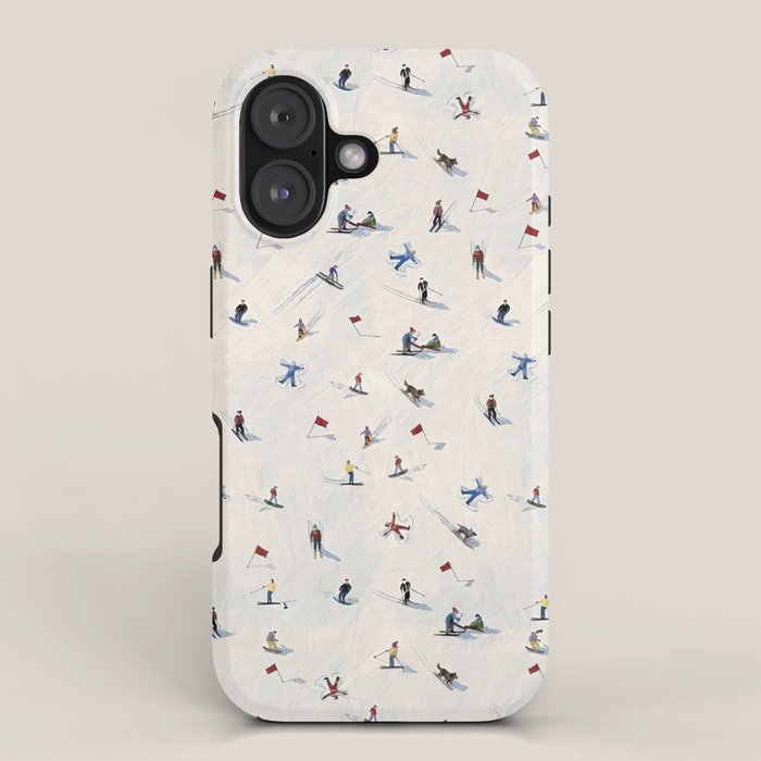 Les Skieurs iPhone Case Gallery Image 1