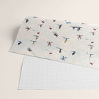 Les Skieurs Wrapping Paper Gallery Image 2