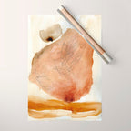 Coming and Going watercolor abstract painting modern minimalist Wrapping Paper Gallery Image 1