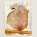 Coming and Going watercolor abstract painting modern minimalist Jigsaw Puzzle Gallery Image 1