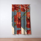 Poppies in Vase 1 Window Curtain Gallery Image 3