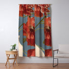 Poppies in Vase 1 Window Curtain Gallery Image 5