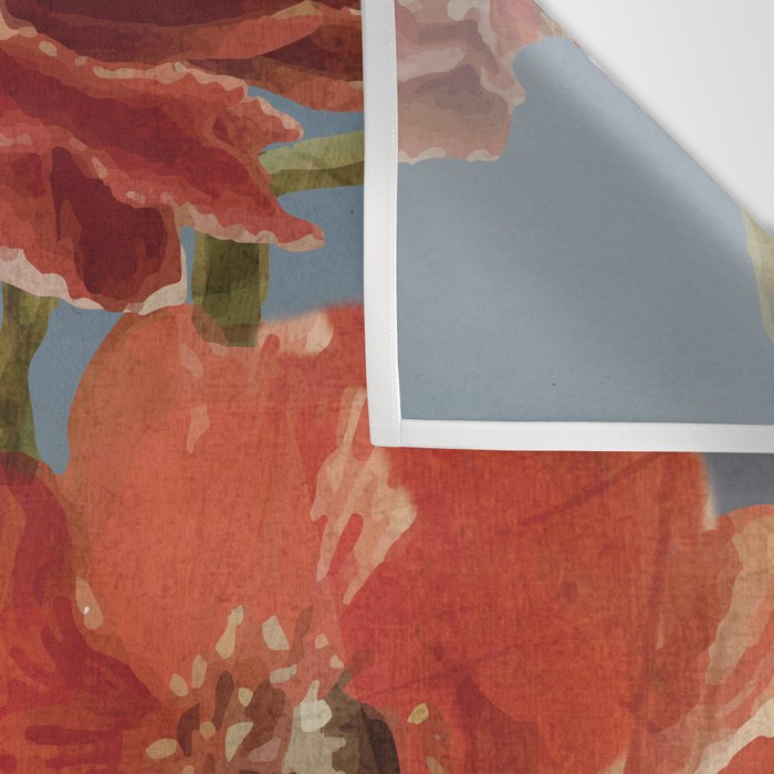 Poppies in Vase 1 Wall Tapestry Gallery Image 3