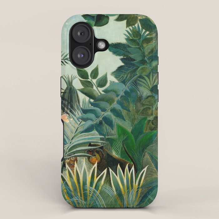The Equatorial Jungle (1909) by Henri Rousseau iPhone Case Gallery Image 1