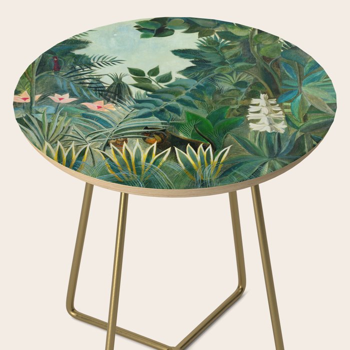 The Equatorial Jungle (1909) by Henri Rousseau Side Table Gallery Image 2
