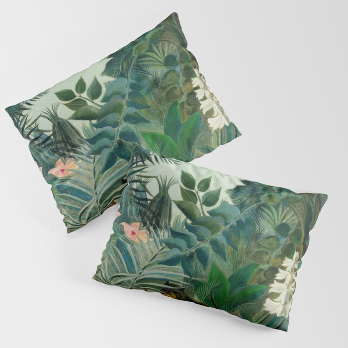 The Equatorial Jungle (1909) by Henri Rousseau Pillow Sham Gallery Image 1