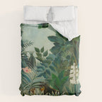 The Equatorial Jungle (1909) by Henri Rousseau Duvet Cover Gallery Image 6