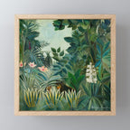 The Equatorial Jungle (1909) by Henri Rousseau Mini Art Print Gallery Image 1