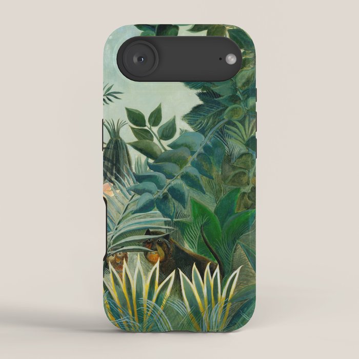 The Equatorial Jungle (1909) by Henri Rousseau iPhone Case Gallery Image 2