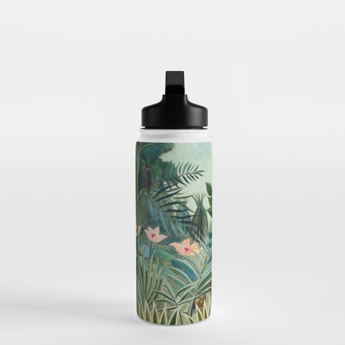 The Equatorial Jungle (1909) by Henri Rousseau Water Bottle Gallery Image 3