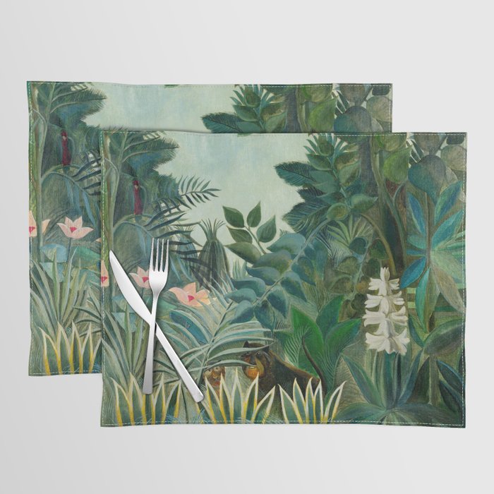 The Equatorial Jungle (1909) by Henri Rousseau Placemat Gallery Image 1