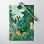 The Equatorial Jungle (1909) by Henri Rousseau Wrapping Paper Gallery Image 1