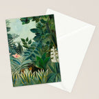The Equatorial Jungle (1909) by Henri Rousseau Stationery Card Gallery Image 2