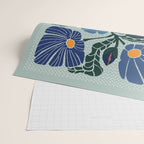 Klimt flowers light blue Wrapping Paper Gallery Image 2
