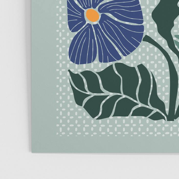 Klimt flowers light blue Poster Gallery Image 3