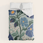 Klimt flowers light blue Duvet Cover Gallery Image 6