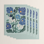 Klimt flowers light blue Wrapping Paper Gallery Image 3