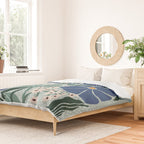 Klimt flowers light blue Duvet Cover Gallery Image 2