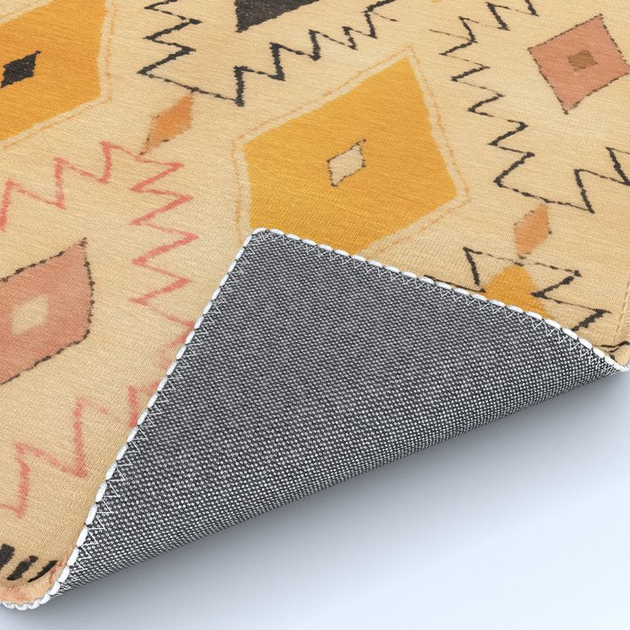 Moroccan Berber Rug Design No.75 - Yellow Rug Gallery Image 4