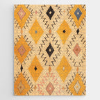 Moroccan Berber Rug Design No.75 - Yellow Jigsaw Puzzle Gallery Image 1