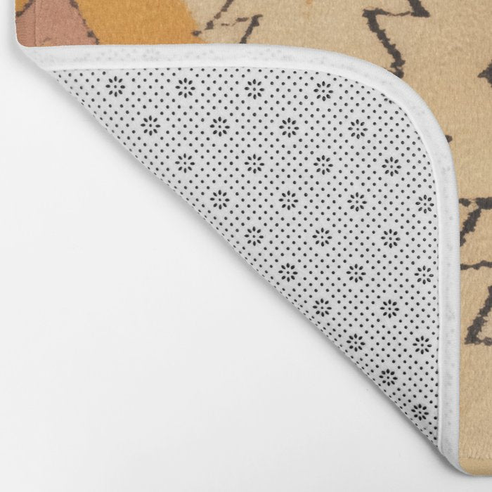 Moroccan Berber Rug Design No.75 - Yellow Bath Mat Gallery Image 2