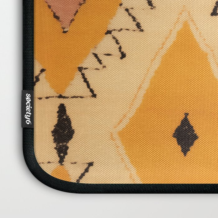 Moroccan Berber Rug Design No.75 - Yellow Laptop Sleeve Gallery Image 3