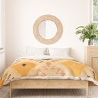 Moroccan Berber Rug Design No.75 - Yellow Duvet Cover Gallery Image 3