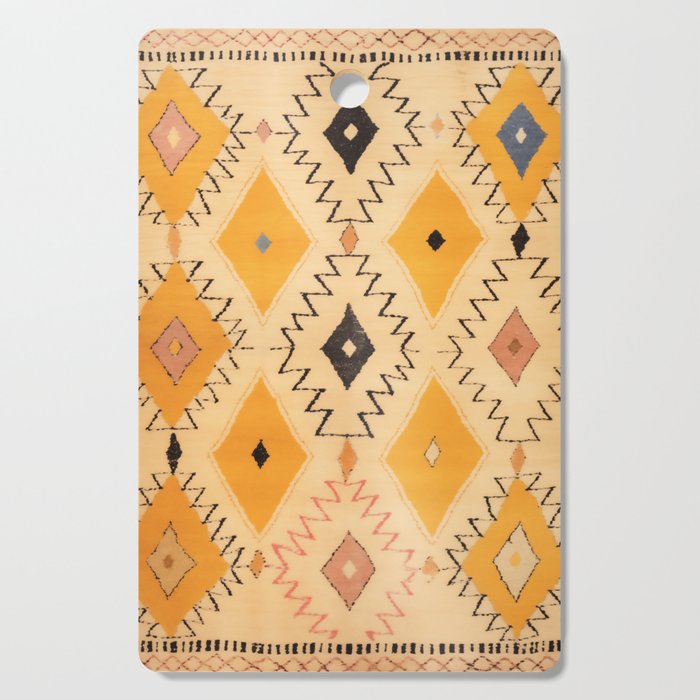 Moroccan Berber Rug Design No.75 - Yellow Cutting Board Gallery Image 1
