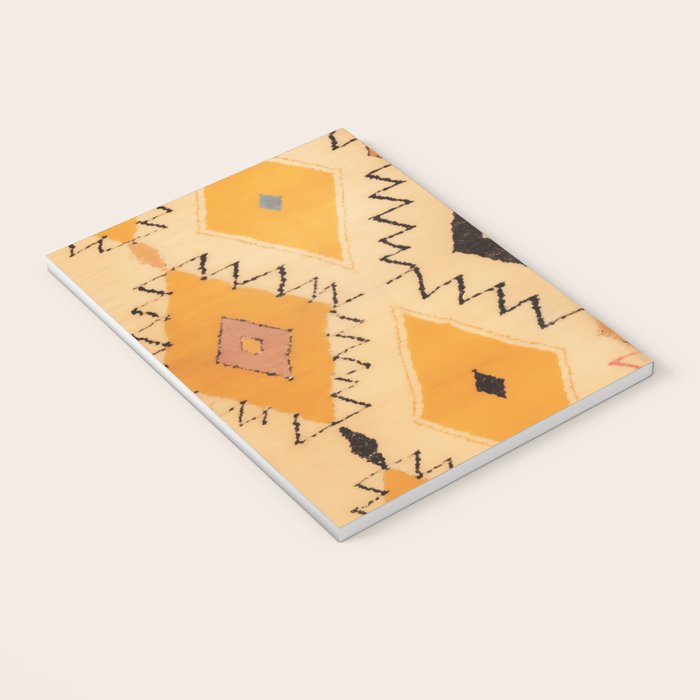 Moroccan Berber Rug Design No.75 - Yellow Notebook Gallery Image 3