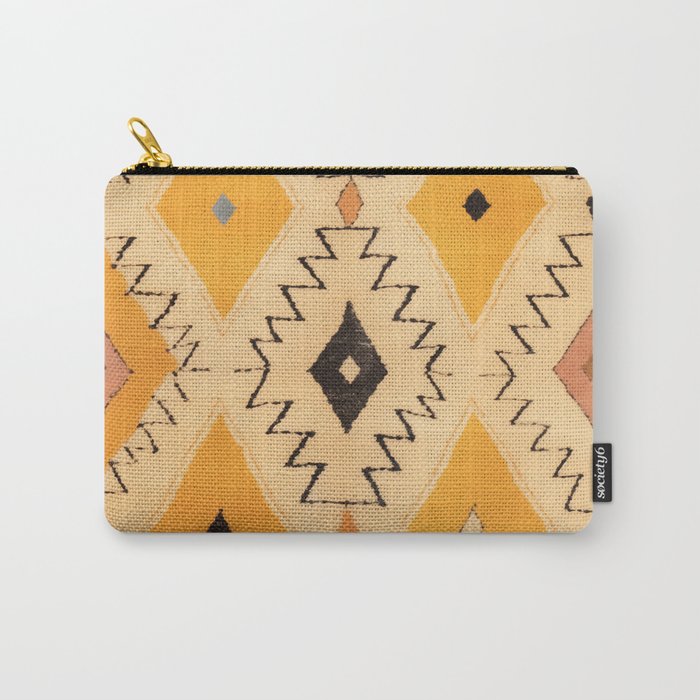 Moroccan Berber Rug Design No.75 - Yellow Carry All Pouch Gallery Image 1