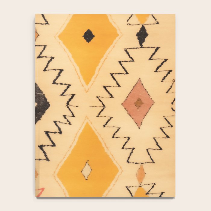 Moroccan Berber Rug Design No.75 - Yellow Notebook Gallery Image 4