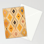 Moroccan Berber Rug Design No.75 - Yellow Stationery Card Gallery Image 2