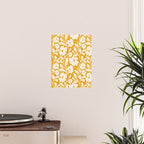 Tropical Vines Pattern - Gold Yellow Poster Gallery Image 2