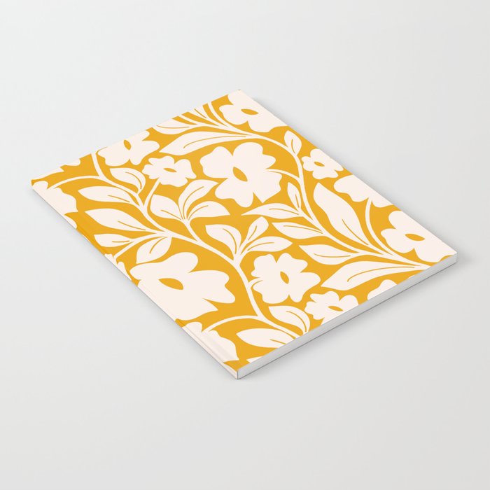 Tropical Vines Pattern - Gold Yellow Notebook Gallery Image 2
