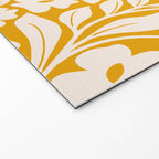 Tropical Vines Pattern - Gold Yellow Welcome Mat Gallery Image 2