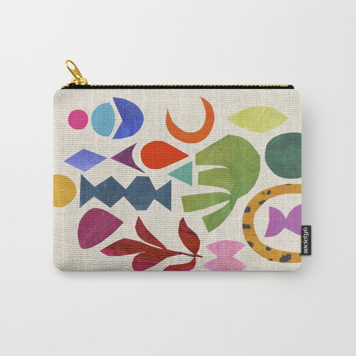 Green Flower Carry All Pouch Gallery Image 1