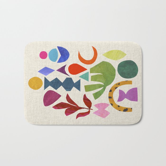 Green Flower Bath Mat Gallery Image 1