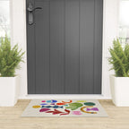 Green Flower Welcome Mat Gallery Image 3