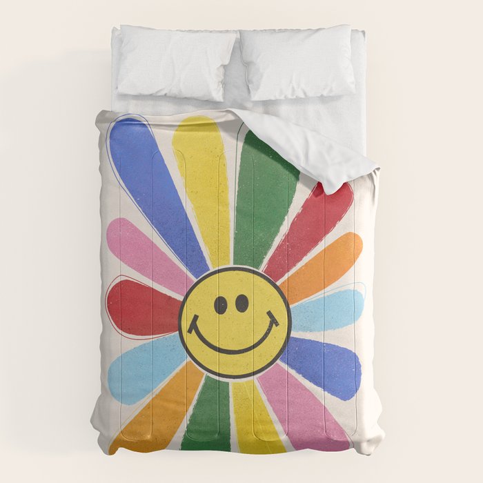 Smiley Hippie Daisy Comforter Gallery Image 6