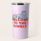 welcome to the jungle - retro tiger Travel Mug Gallery Image 1