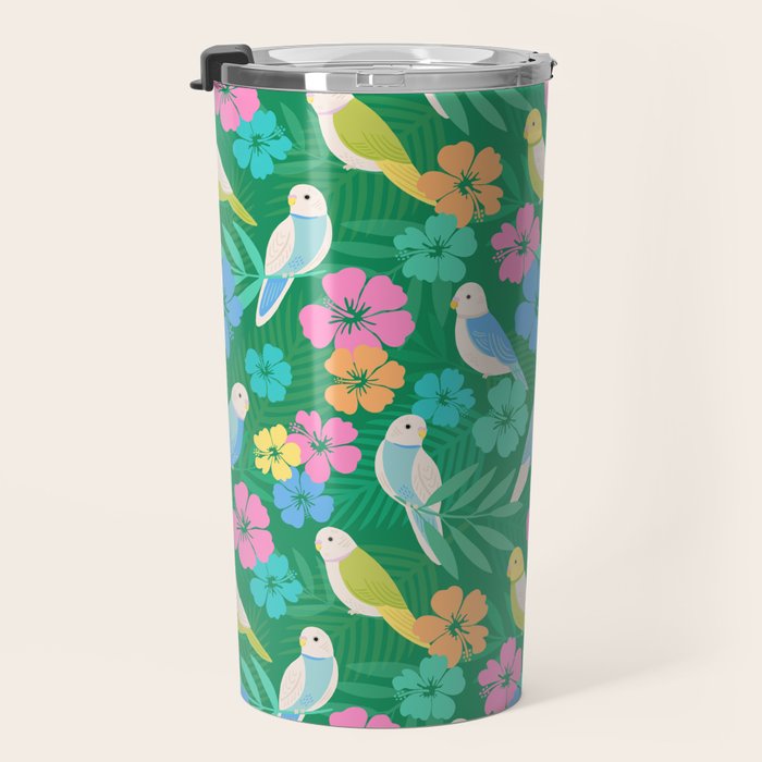 Parakeet Paradise Travel Mug Gallery Image 3