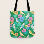 Parakeet Paradise Tote Bag Gallery Image 1