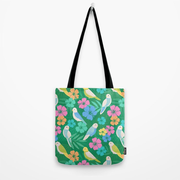 Parakeet Paradise Tote Bag Gallery Image 2
