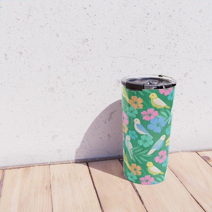 Parakeet Paradise Travel Mug Gallery Image 4